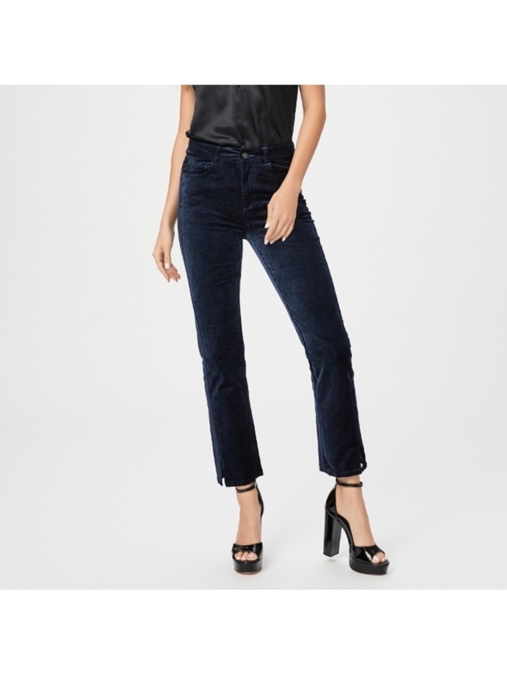 PAIGE High rise Cindy Jeans with hem slits,‎ size 26